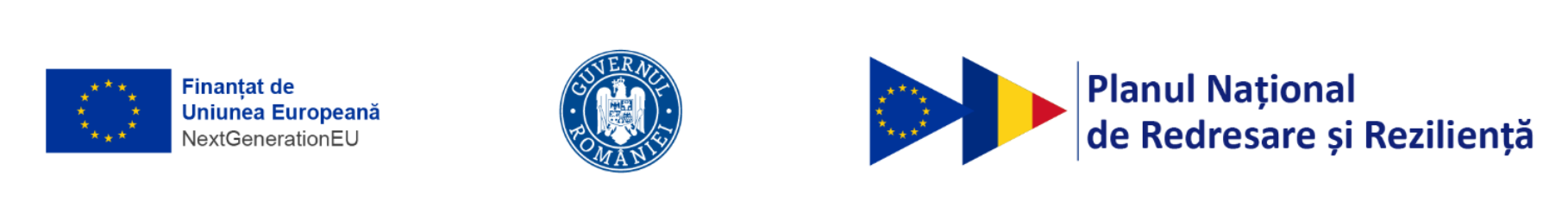 Finanțat de Uniunea Europeană – NextGenerationEU, Guvernul României, Planul Național de Redresare și Reziliență